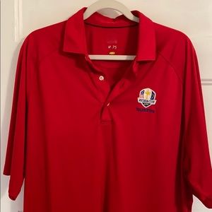 Greg Norman Men's Shirt Polo Ryder Cup 16 Red